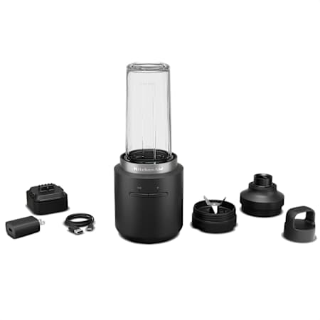 KitchenAid 16 Oz. Countertop Cordless Blender with Battery and BPA Free Matte Black