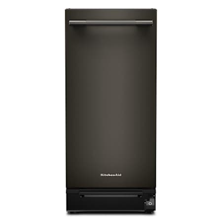 KitchenAid 15 Inch Wide Built-In Trash Compactor with Built-In Odor Management System Black Ore