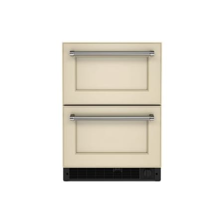KitchenAid 24 Inch Wide 4.29 Cu. Ft. Energy Star Rated Double Drawer Refrigerator/Freezer with Automatic Ice Maker Panel Ready