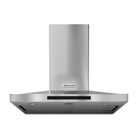 KitchenAid 600 CFM 36 Inch Wide Stainless Steel Island Range Hood with Built-In Blower and Electronic Controls Stainless Steel
