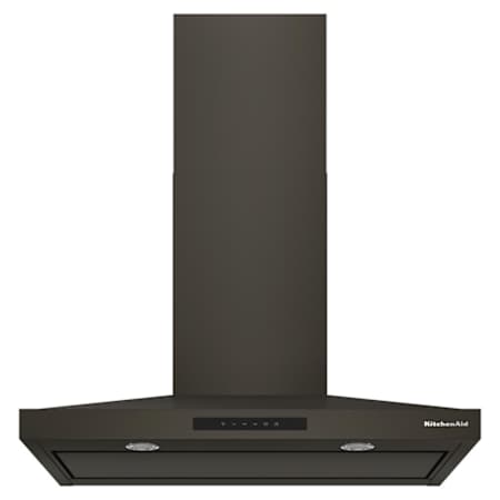 KitchenAid 400 CFM 36 Inch Wide Wall Mounted Range Hood with LED Lights and Touch Controls Black Ore
