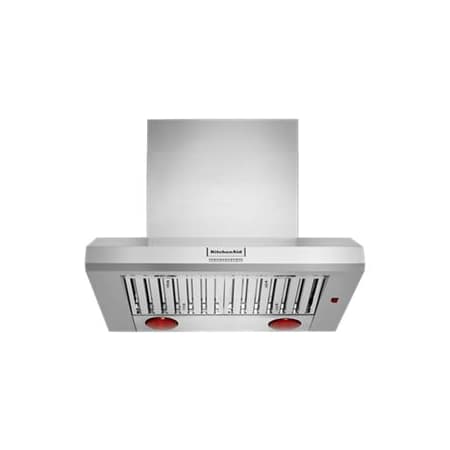 KitchenAid 36 Inch Wide Shell Only Range Hood with Automatic Turn On Stainless Steel