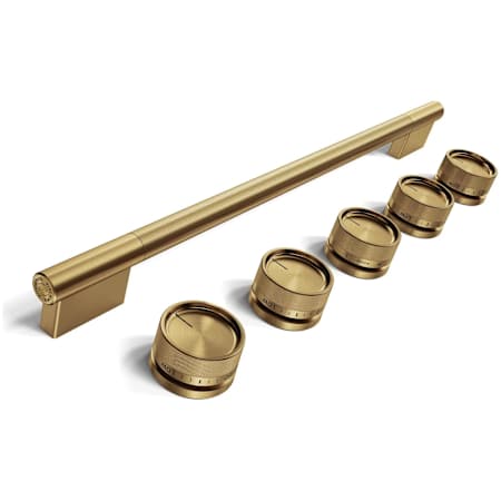 KitchenAid Handle and Knob Hardware Accessory Kit for KitchenAid Slide-In ConvectionRange Brass