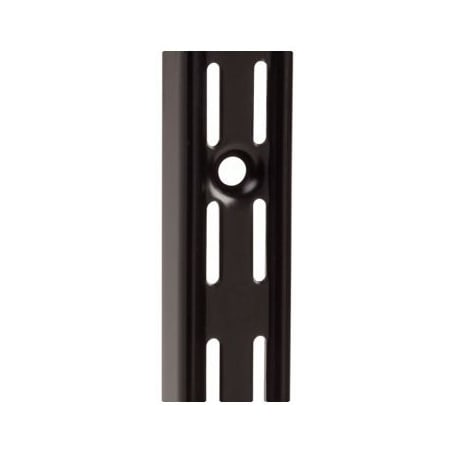 Knape and Vogt 82 Series 28 Inch Long Double Slot Shelf Bracket with 450 lbs Weight Capacity Black