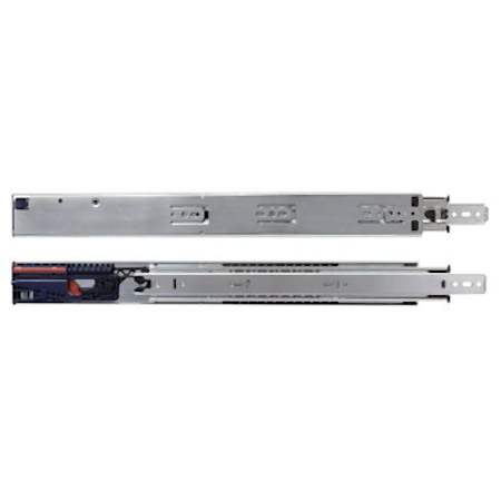 Knape and Vogt 8655FM Series 20 Inch Over Travel Side Mount Ball Bearing Drawer Slide with 140 lbs. Weight Capacity - Set of 2 Zinc
