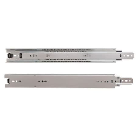 Knape and Vogt 8815 Series 22 Inch Over Travel Side Mount Ball Bearing Drawer Slide with 190 lbs. Weight Capacity - Set of 2 Zinc