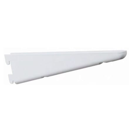 Knape and Vogt 82 Series 12-1/2 Inch Long Double Slotted Shelf Bracket with 450 lbs Weight Capacity for Double Slot Standards White