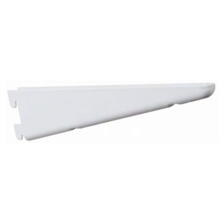 Knape and Vogt 82 Series 14-1/2 Inch Long Double Slotted Shelf Bracket with 450 lbs Weight Capacity for Double Slot Standards White