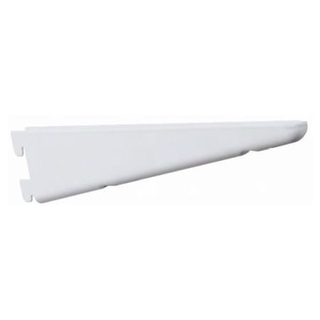 Knape and Vogt 82 Series 18-1/2 Inch Long Black Double Slot Shelf Bracket with 450 lbs Weight Capacity for Double Slot Standards White