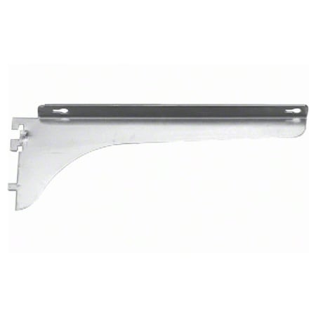 Knape and Vogt 83 Series 10 Inch Long Heavy Duty Right Shelf Bracket with 460 lbs Weight Capacity for Double Slot Standards Anochrome
