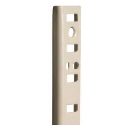 Knape and Vogt 255 Series 36 Inch Long Single Slotted Track Shelf Standard - Pack of 20 Almond