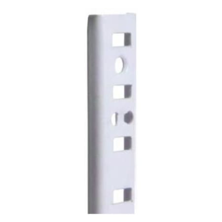Knape and Vogt 255 Series 36 Inch Long Single Slotted Track Shelf Standard - Pack of 20 White