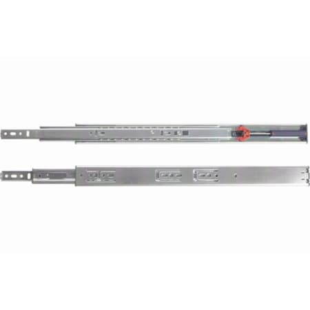 Knape and Vogt 4450 Series 18 Inch Full Extension Side Mount Ball Bearing Drawer Slide with 65 Lbs. Weight Capacity - Pair Zinc