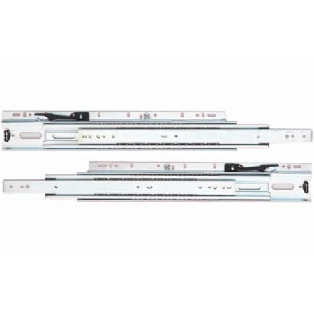Knape and Vogt 6505 Series 24 Inch Over Travel Side Mount Ball Bearing Drawer Slide with 125 Lbs. Weight Capacity - Pair Zinc