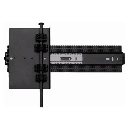 Knape and Vogt 20 Inch 3/4 Extension Ball Bearing Cabinet Door Pivot Slides with 75 Pound Weight Capacity - Pair Black