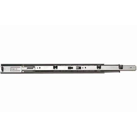 Knape and Vogt 8407 Series 22 Inch Over Travel Side Mount Ball Bearing Drawer Slide with 100 Lbs. Weight Capacity - Pair Anochrome