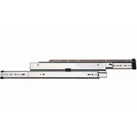 Knape and Vogt 8505 Series 24 Inch Over Travel Side Mount Ball Bearing Drawer Slides with 150 Pound Weight Capacity and Quick Disconnect - Pair Anochrome