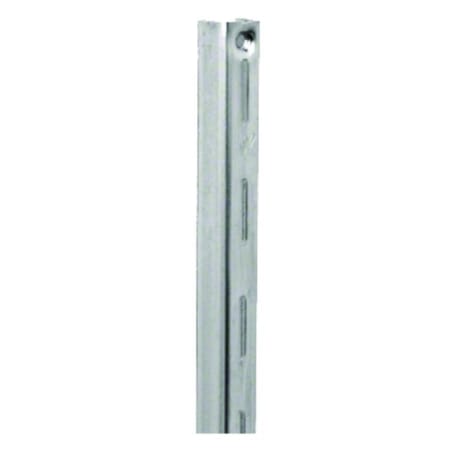 Knape and Vogt 87 Series 60" Single Slotted Track Heavy Duty Steel Shelf Standard Anochrome