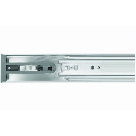 Knape and Vogt GSlide 18 Inch Full Extension Side Mount Ball Bearing Drawer Slide with 100 Lbs. Weight Capacity and Push to Open - Pair Zinc