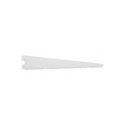 Knape and Vogt 82 Series 5" Long Double Slot Shelf Bracket with 450 lbs Wight Capacity for Double Slot Standards - Pack of 10 White