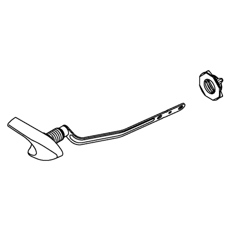 Kohler Santa Rosa Right Handed Replacement Trip Lever for K-3810-RA Polished Chrome
