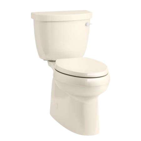 Kohler Cimarron Two-Piece Elongated Toilet with Skirted Trapway, Comfort Height, AquaPiston, and Right Hand Trip Lever Almond