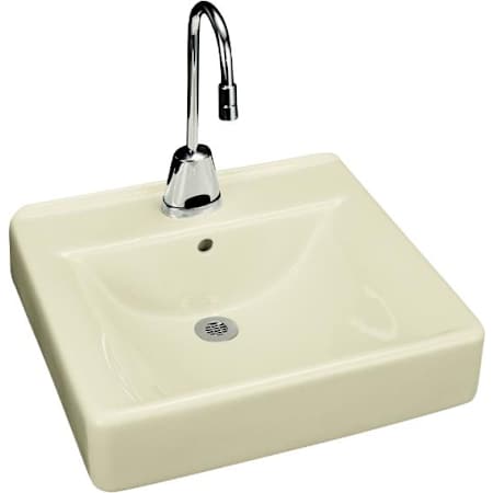 Kohler Soho 18" Wall Mounted Bathroom Sink with 1 Hole Drilled Almond