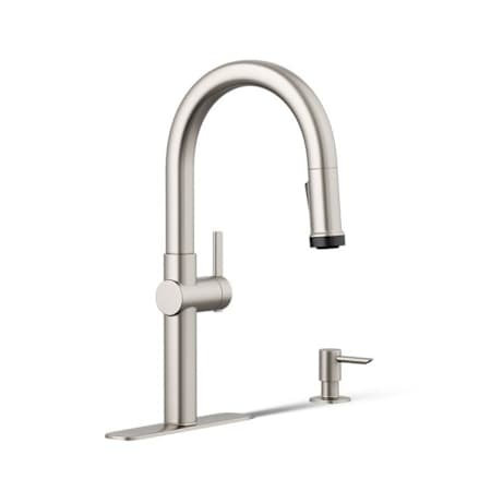 Kohler Rune Pull-down Kitchen Sink Faucet With Two-Function Sprayhead Vibrant Stainless