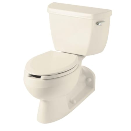 Kohler Barrington Two Piece Elongated Toilet with Rear Outlet, 4" Rough In and Right Hand Trip Lever Almond
