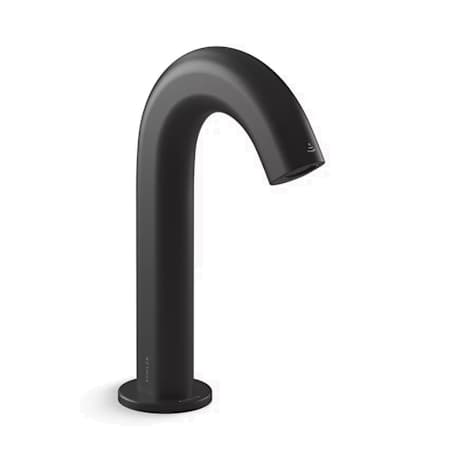 Kohler Oblo Touchless Bathroom Sink Faucet with Kinesis Sensor Technology, AC-Powered Matte Black