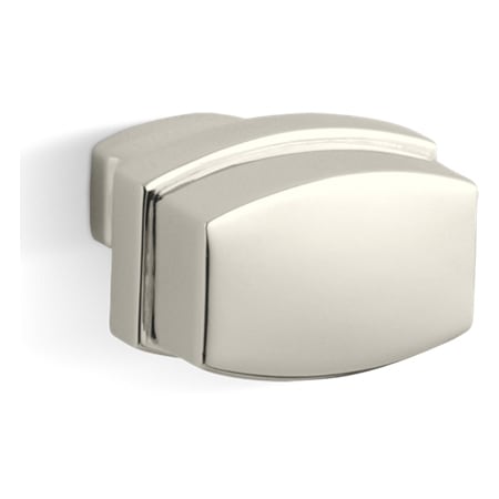Kohler 1-1/4 Inch Rectangular Cabinet Knob Polished Nickel