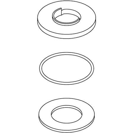 Kohler Single Hole Escutcheon Kit Matte Black