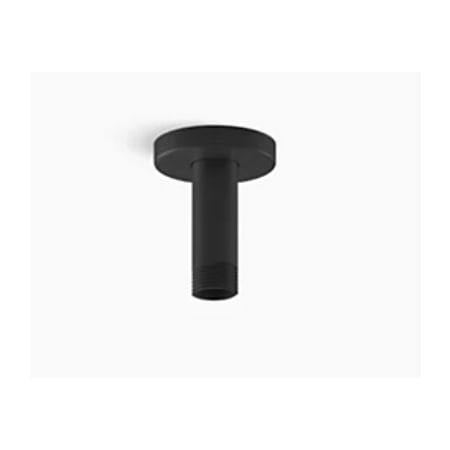 Kohler Statement 3" Ceiling-Mount Single-Function Rainhead Arm and Flange Matte Black