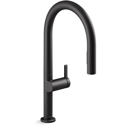 Kohler Components 1.5 GPM Single Hole Pre-Rinse Kitchen Faucet Matte Black