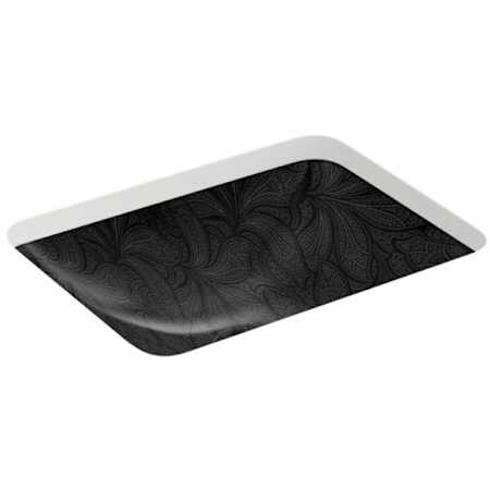 Kohler Sartorial Paisley 19-15/16" Rectangular Vitreous China Undermount Bathroom Sink with Overflow Black Black