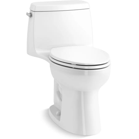 Kohler Santa Rosa ContinuousClean Comfort Height 1.28 GPF One-Piece Compact Elongated Toilet with Revolution 360 Flushing Technology White