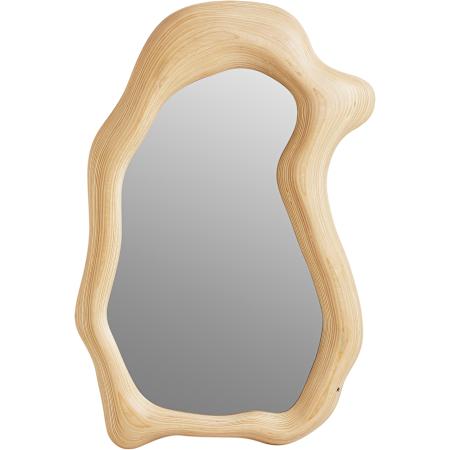 Kohler Landshapes by Daniel Arsham 26-11/16"W x 38-11/16"H Specialty Flat Wood Framed Wall Mounted Bathroom Mirror Stratified Birch