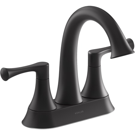 Kohler Buckley 1.2 GPM Centerset Bathroom Faucet Matte Black
