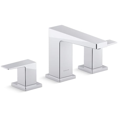 Kohler Honesty Widespread 1.2 GPM Bathroom Sink Faucet Polished Chrome