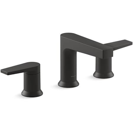 Kohler Taut 1.2 GPM Widespread Bathroom Sink Faucet Matte Black