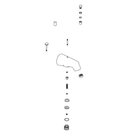 Kohler Replacement Spout Kit Polished Chrome