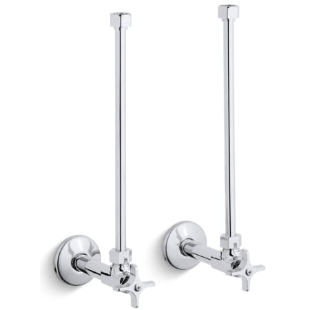 Kohler 1/2" NPT Water Supply Angle Stop Valve Polished Chrome