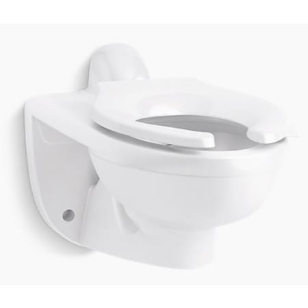 Kohler Kingston Ultra Wall Mounted Rear Spud Flushometer Bowl White