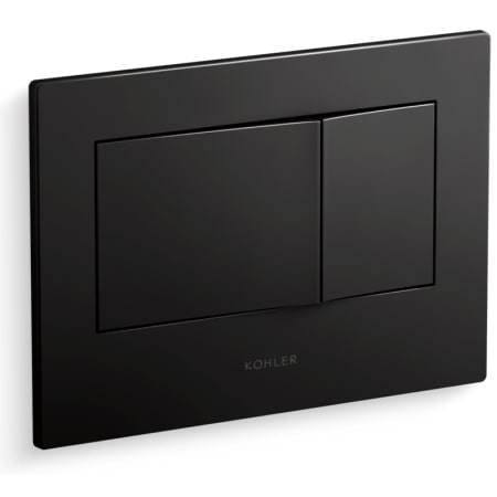 Kohler Bevel 1.6 / 0.8 GPF Dual Flush Actuator Plate Black Black