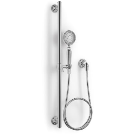 Kohler Artifacts 2.0 GPM Single-Function Handshower Kit with MasterClean - Includes Slidebar, Hose, and Wall Supply Polished Chrome