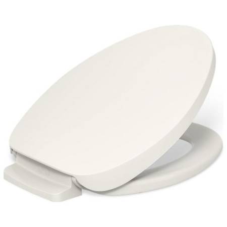 Kohler PureWarmth Elongated Toilet Seat and Lid with Soft Close, Quick Release, and Night Light Biscuit