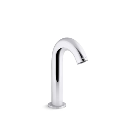 Kohler Oblo touchless faucet with Kinesis sensor technology and temperature mixer, AC-powered Polished Chrome