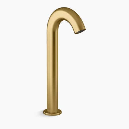 Kohler Oblo Touchless Faucet with Kinesis Sensor Technology AC-powered Vibrant Brushed Moderne Brass