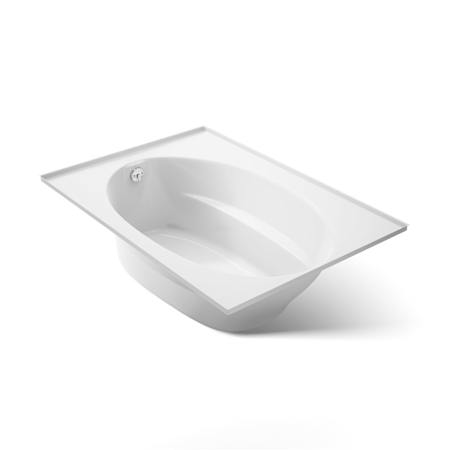 Kohler Windward Collection 60" Drop In Soaking Bath Tub with Reversible Drain White