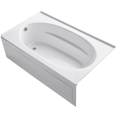 Kohler Windward Collection 72" Three Wall Alcove Soaking Bath Tub with Left Hand Drain White